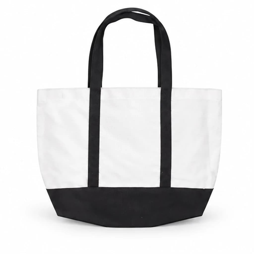 Bolsa Tote con Asas en Contraste