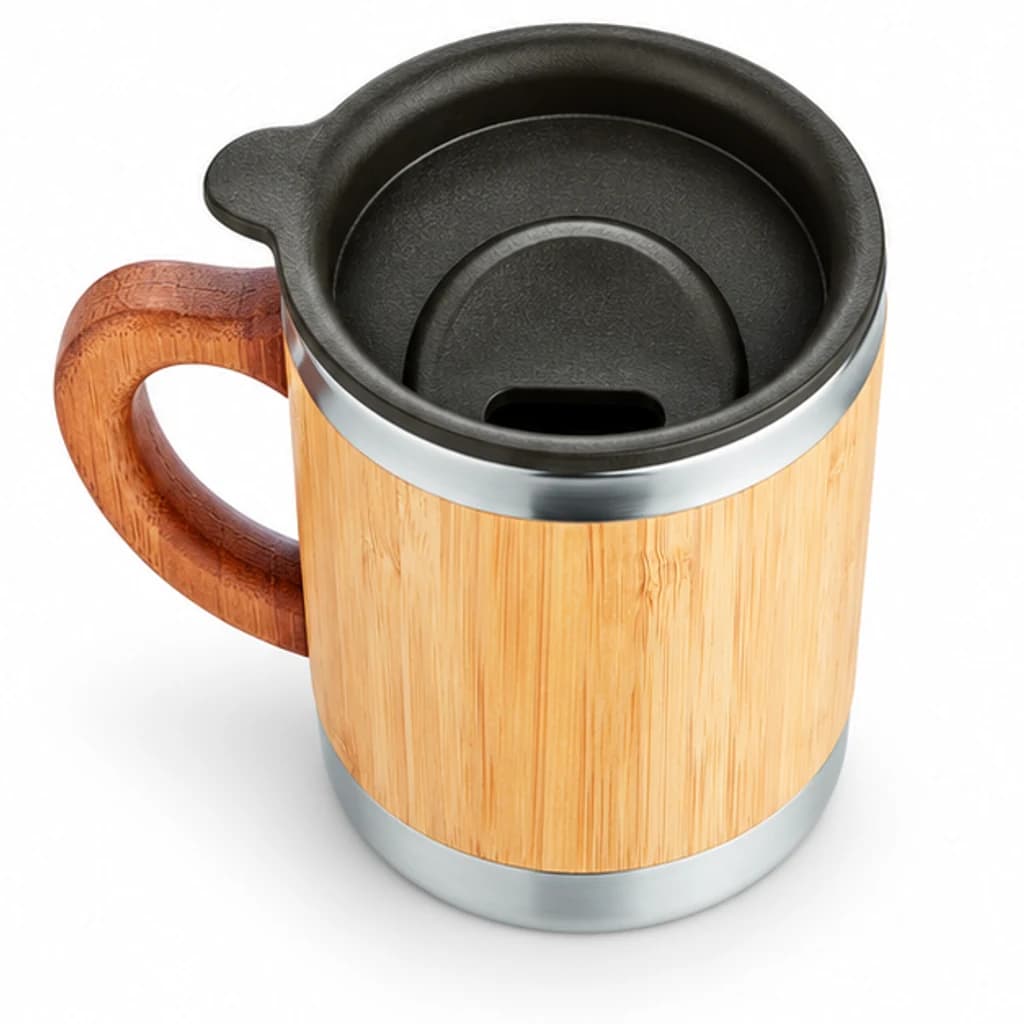 Taza de bambú con asa: imagen 4