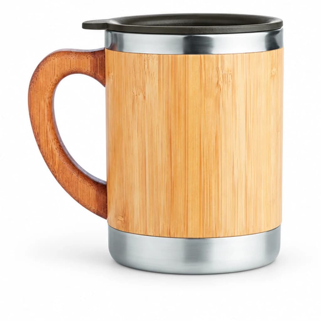 Taza de bambú con asa: imagen 3