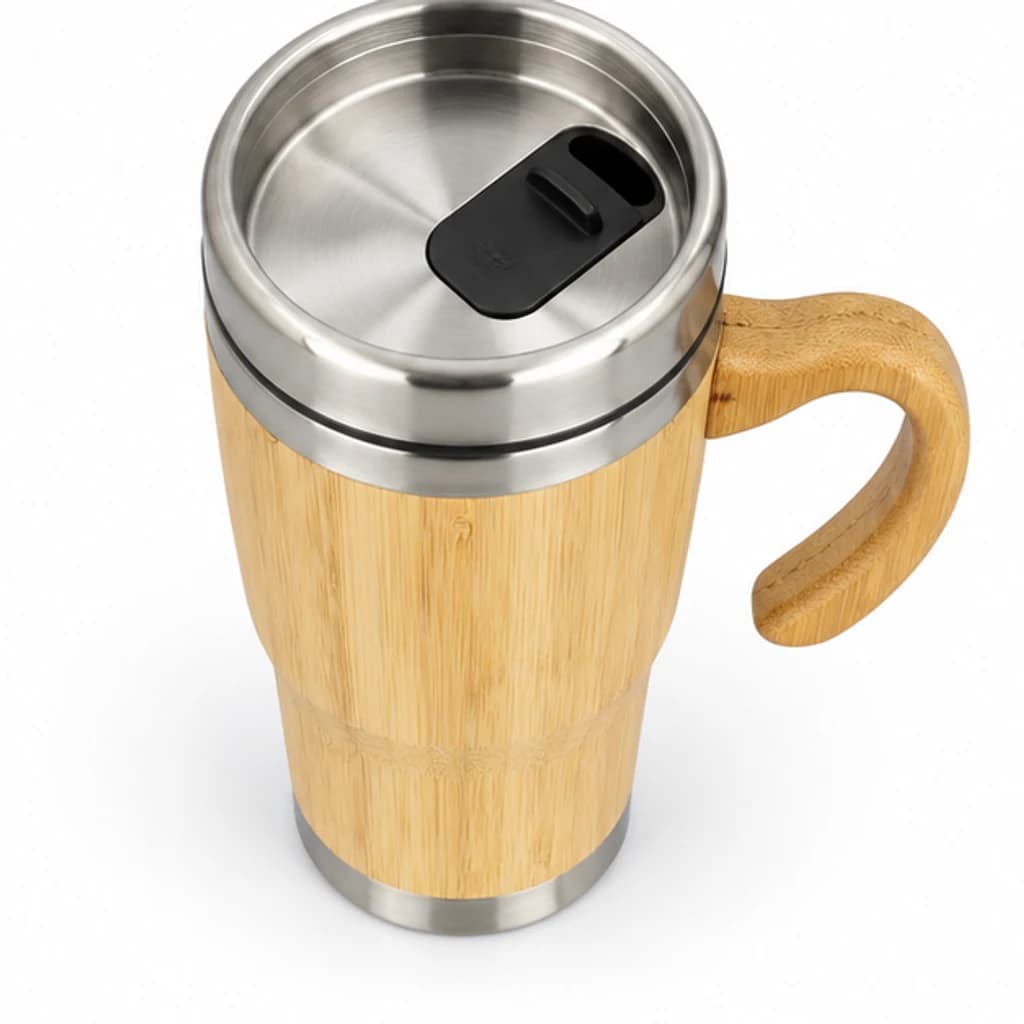 Taza de bambú con asa Eco: imagen 4