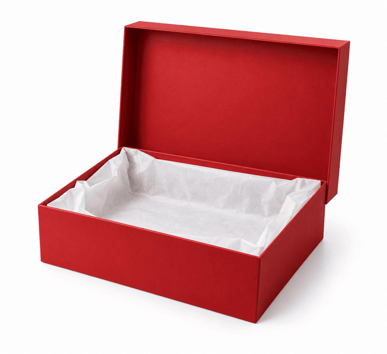 Caja roja navideña