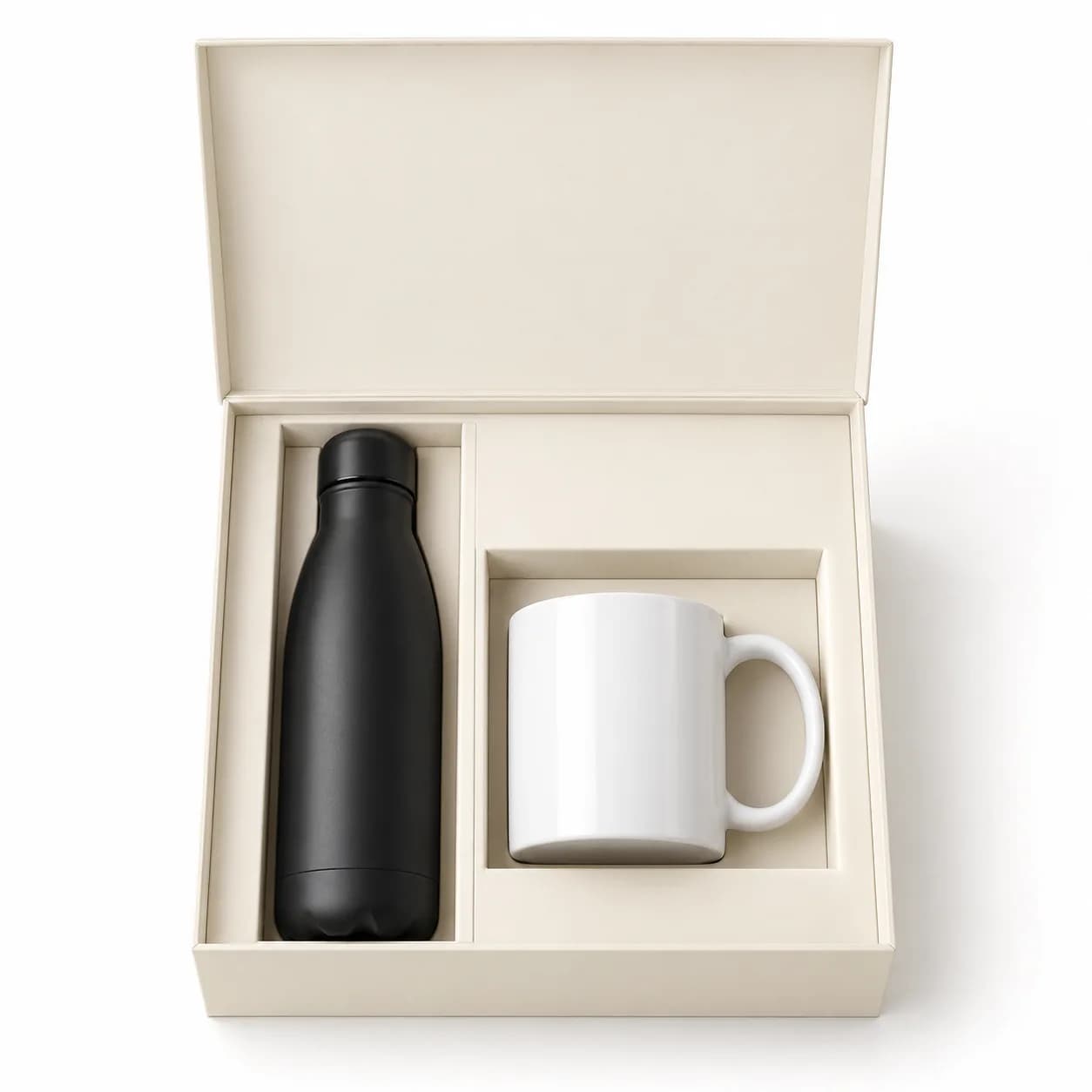 Dúo botella y taza